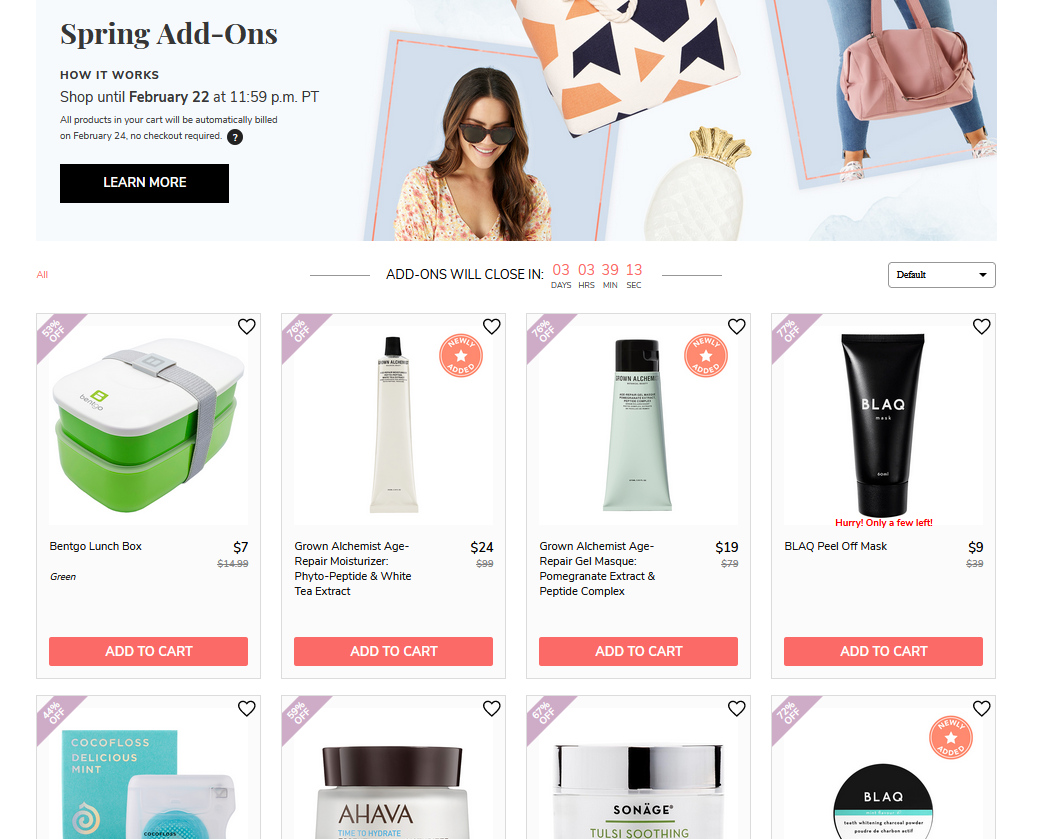 FabFitFun Add Ons Spring 2021 for Seasonal Members