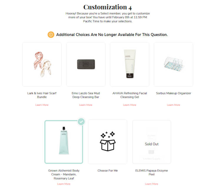 FabFitFun Spring 2021 Customization 4